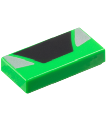  - Staaf 7 x 3 met 4 klemmen (ladder) - Bright Green | N - Thumbnail