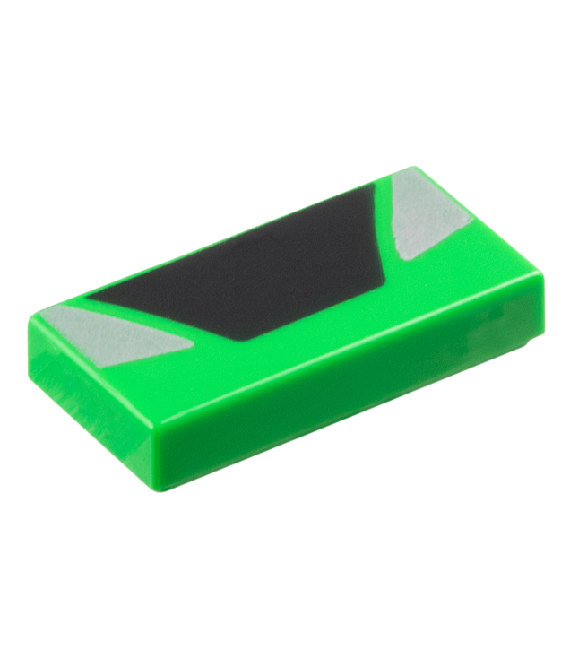  - Staaf 7 x 3 met 4 klemmen (ladder) - Bright Green | N