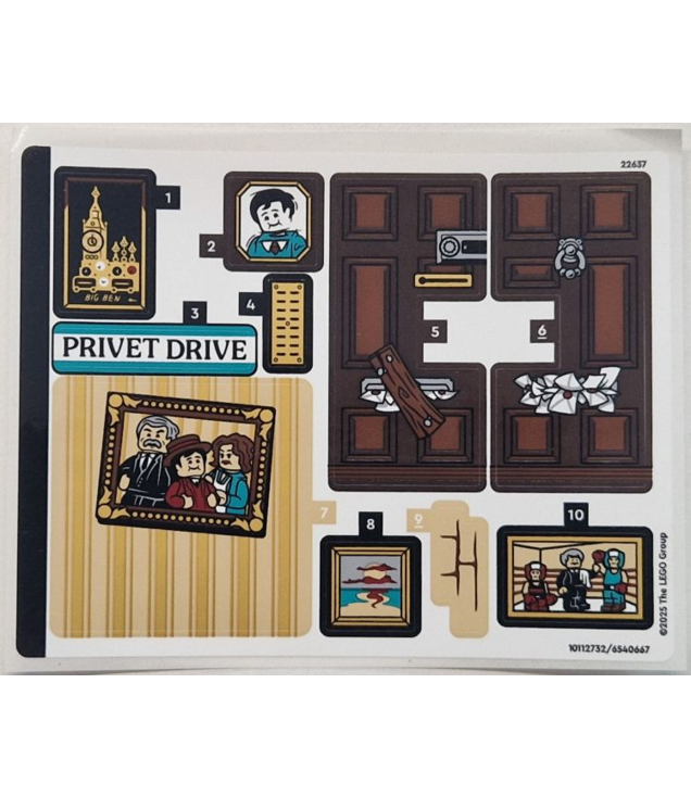  - Stickervel voor set 76451, vel 1 – (10112732/6540667) - (Not Applicable) | N