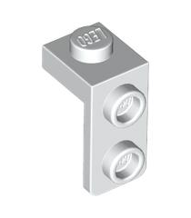 LEGO - Beugel 1 x 1 - 1 x 2 - White | N - Thumbnail