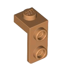 LEGO - Beugel 1 x 1 - 1 x 2 - Medium Nougat | N - Thumbnail