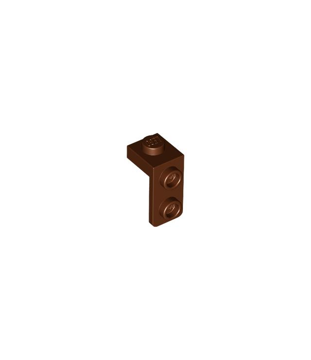 LEGO - Beugel 1 x 1 - 1 x 2 - Reddish Brown | N