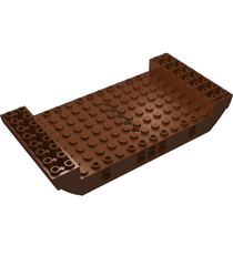  - Boot, romp groot middenstuk 8 x 16 x 2 1/3 met 5 gaten - Reddish Brown | N - Thumbnail
