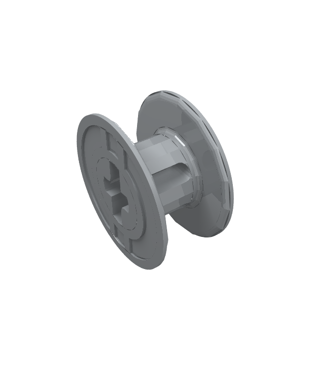  - Spoel 2 x 2 x 1 met as-gat - Light Bluish Gray | N
