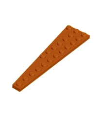 LEGO - Wig, plaat 12 x 3 rechts - Dark Orange | N - Thumbnail