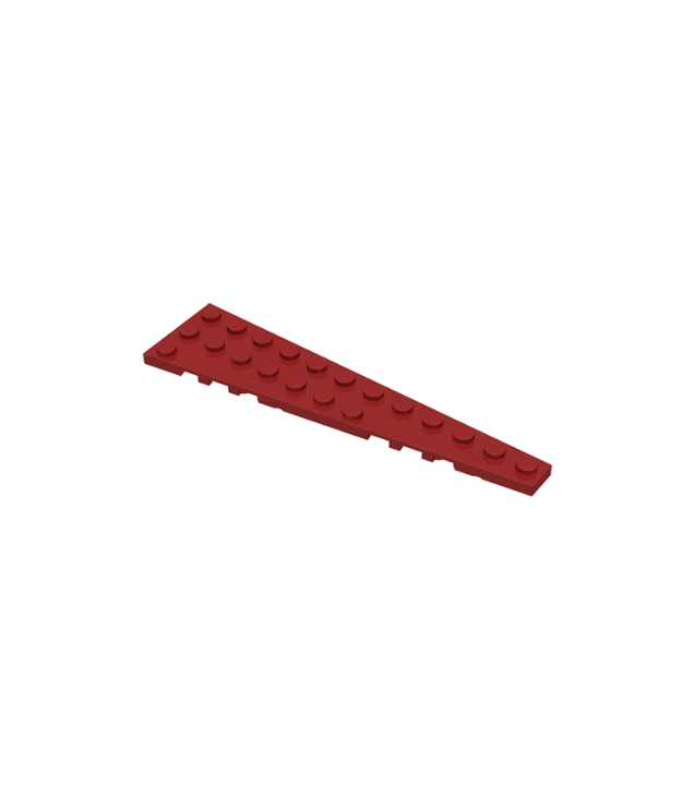 LEGO - Wig, plaat 12 x 3 rechts - Dark Red | N