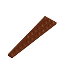 LEGO - Wig, plaat 12 x 3 rechts - Reddish Brown | N - Thumbnail