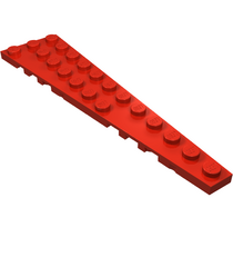 LEGO - Wig, plaat 12 x 3 rechts - Red | N - Thumbnail