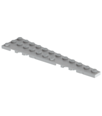 LEGO - Wig, plaat 12 x 3 rechts - Light Bluish Gray | N - Thumbnail