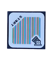  - Tegel 2 x 2 met Super Mario-scan code kanon en ‘START’-opdruk (sticker) – sets 71391 / 71437 - Black | N - Thumbnail
