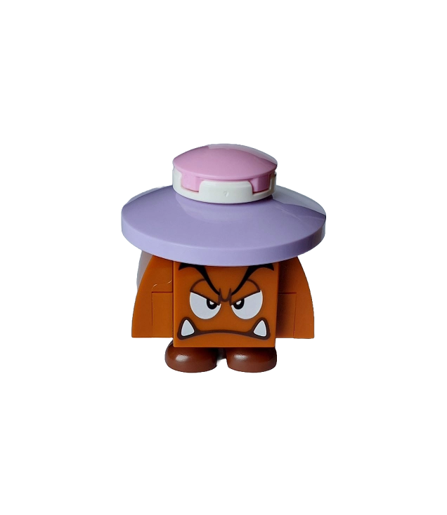  - Goomba (zwarte binnenkant) – boos, met oogleden en lavendelkleurige hoed - (Not Applicable) | N