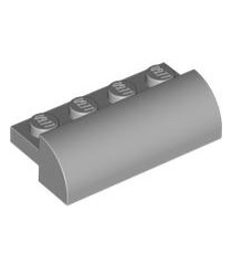  - Technic hefarm, gemodificeerd met haakse gaten, dik 1 x 9 - Light Bluish Gray | N - Thumbnail