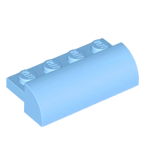  - Technic hefarm, gemodificeerd met haakse gaten, dik 1 x 9 - Bright Light Blue | N - Thumbnail