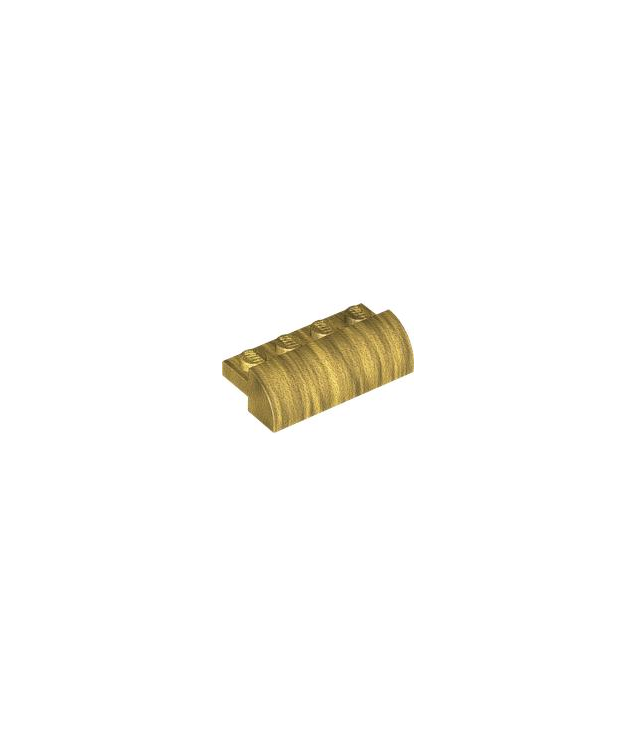  - Technic hefarm, gemodificeerd met haakse gaten, dik 1 x 9 - Pearl Gold | N