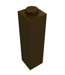 LEGO - Steen 1 x 1 x 3 - Dark Brown | N - Thumbnail