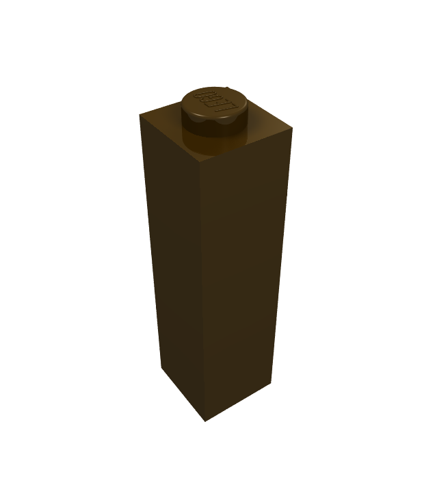 LEGO - Steen 1 x 1 x 3 - Dark Brown | N