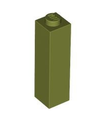 LEGO - Steen 1 x 1 x 3 - Olive Green | N - Thumbnail