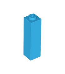 LEGO - Steen 1 x 1 x 3 - Dark Azure | N - Thumbnail