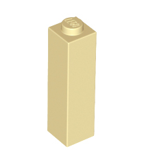 LEGO - Steen 1 x 1 x 3 - Tan | N - Thumbnail