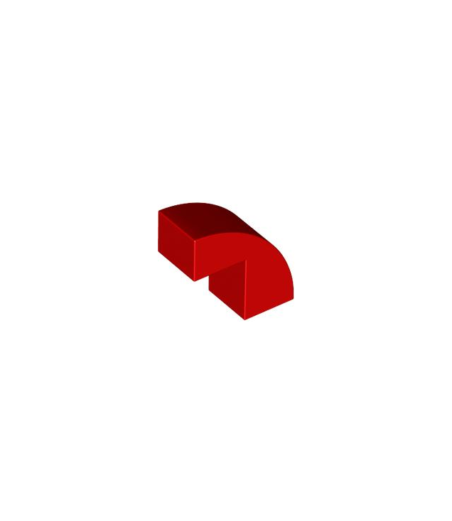 - Gebogen helling 2 x 1 x 1 2/3 - Red | N