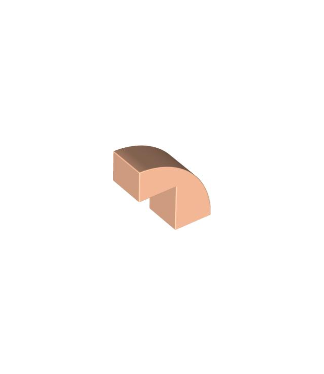  - Gebogen helling 2 x 1 x 1 2/3 - Light Nougat | N