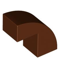  - Gebogen helling 2 x 1 x 1 2/3 - Reddish Brown | N - Thumbnail
