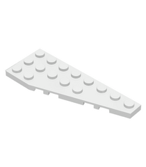 LEGO - Wig, plaat 8 x 3 vijfhoekig rechts - White | N - Thumbnail