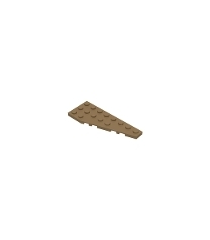 LEGO - Wig, plaat 8 x 3 vijfhoekig rechts - Dark Tan | N - Thumbnail