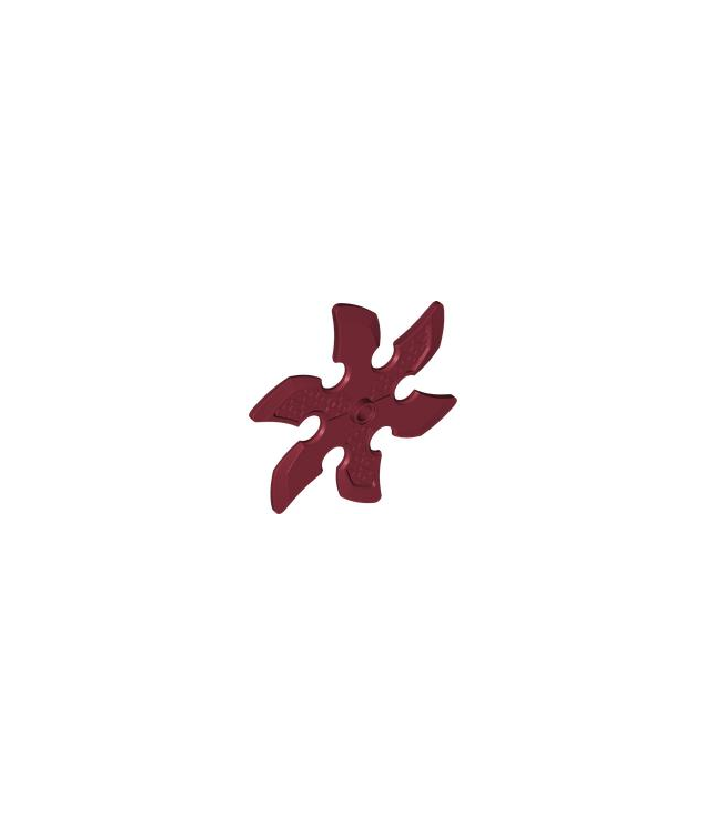  - Technic cirkelzaagblad met pen­gat en zes tanden (grote shuriken werpster) - Dark Red | N