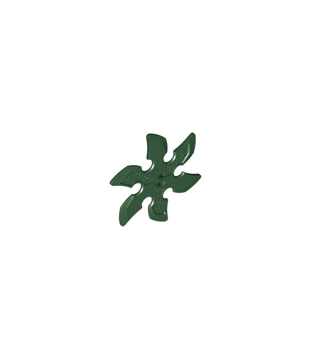  - Technic cirkelzaagblad met pen­gat en zes tanden (grote shuriken werpster) - Dark Green | N