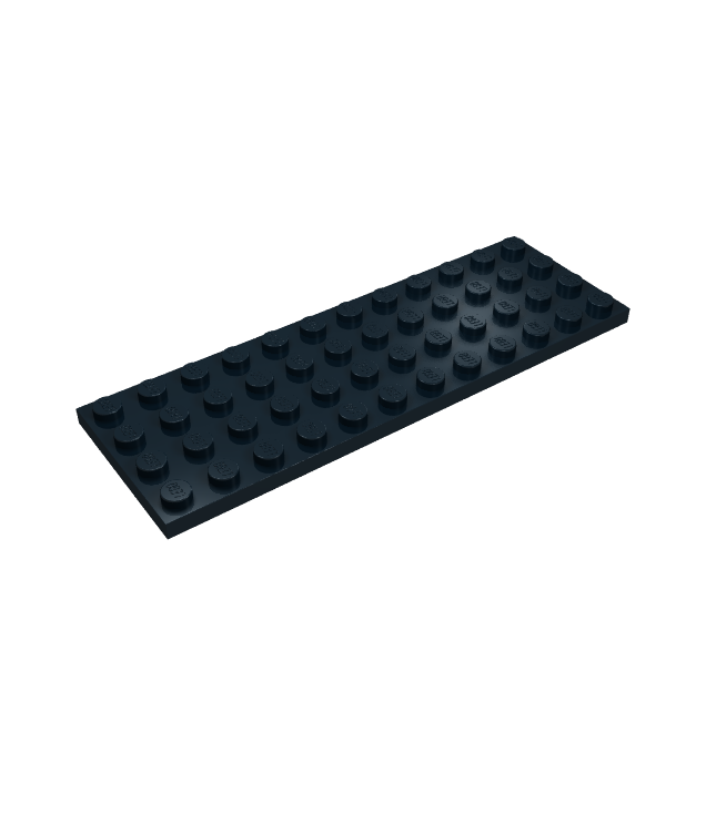 LEGO - Plaat 4 x 12 - Black | N