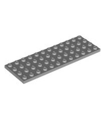 LEGO - Plaat 4 x 12 - Light Bluish Gray | N - Thumbnail