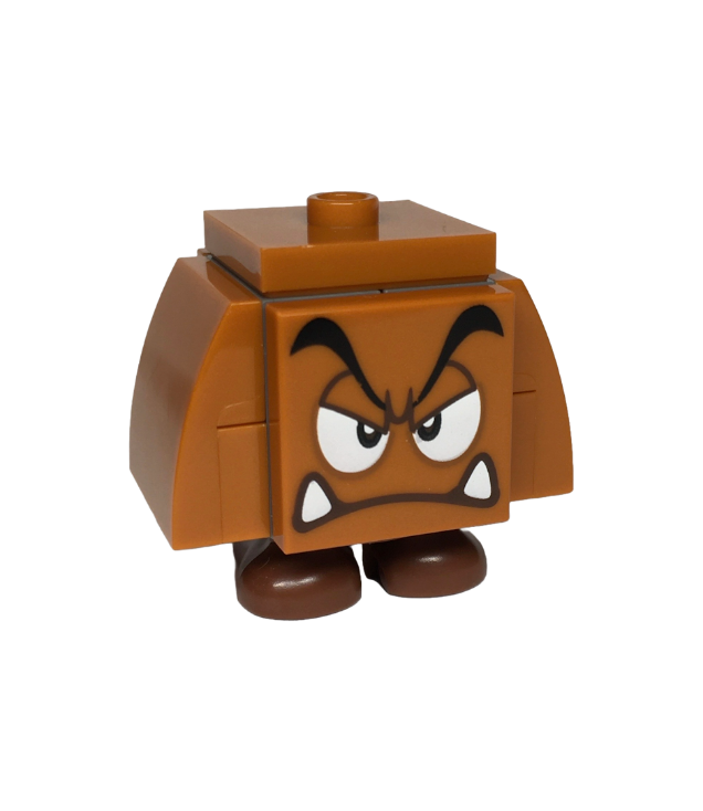  - Goomba (2 x 2 jumper) – boos, met oogleden - (Not Applicable) | N