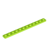 LEGO - Plaat 1 x 12 - Lime | N - Thumbnail