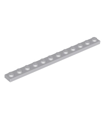 LEGO - Plaat 1 x 12 - Light Bluish Gray | N - Thumbnail