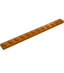 LEGO - Plaat 1 x 12 - Dark Orange | N - Thumbnail