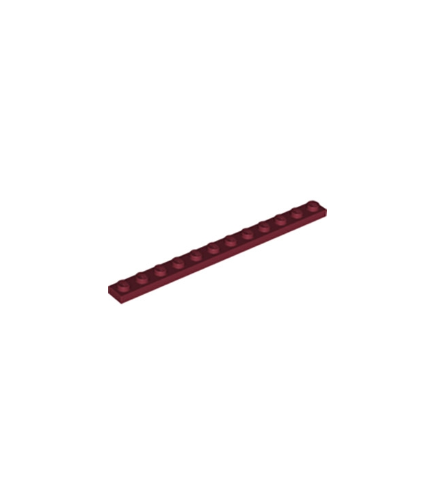 LEGO - Plaat 1 x 12 - Dark Red | N