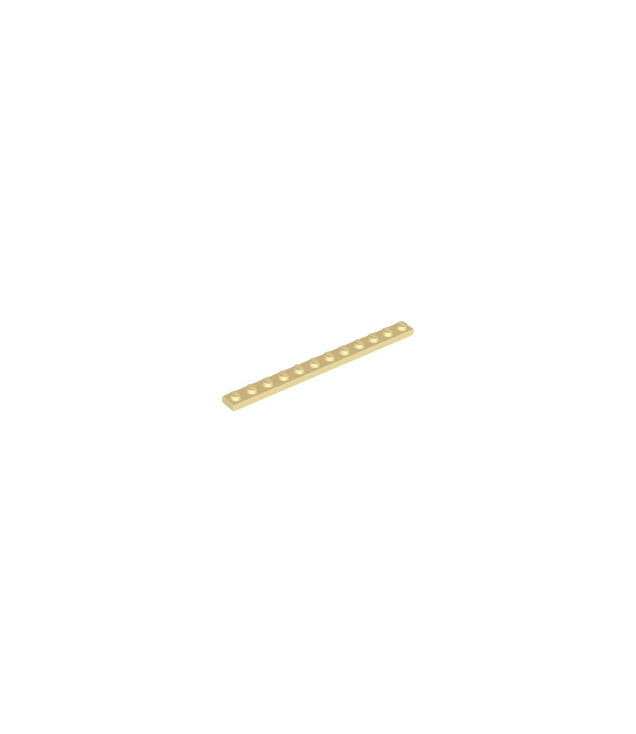 LEGO - Plaat 1 x 12 - Tan | N