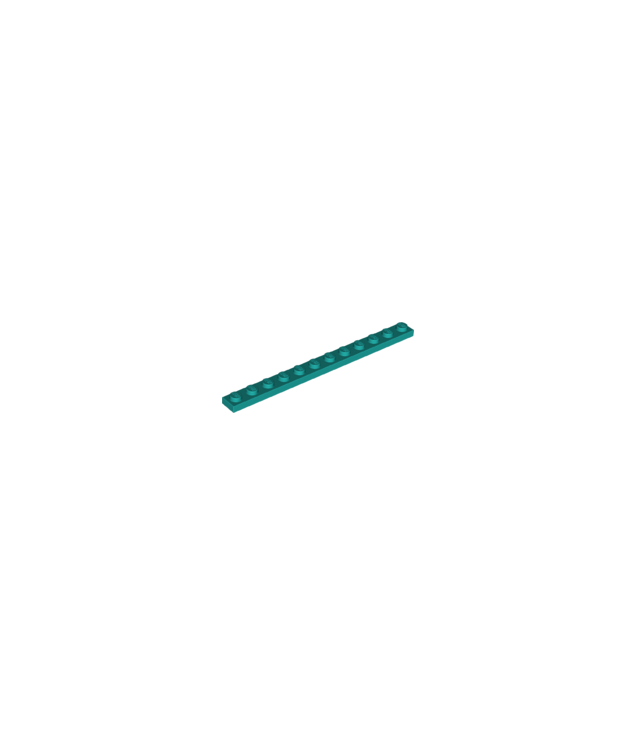 LEGO - Plaat 1 x 12 - Dark Turquoise | N