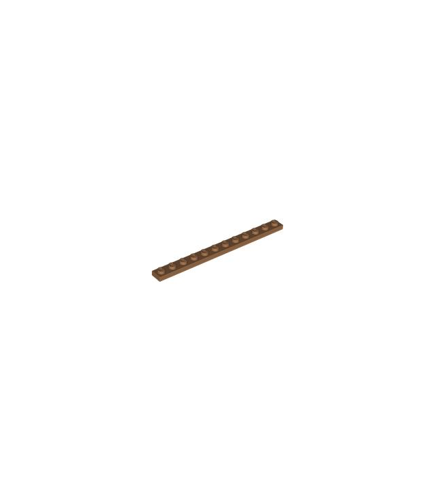 LEGO - Plaat 1 x 12 - Medium Nougat | N