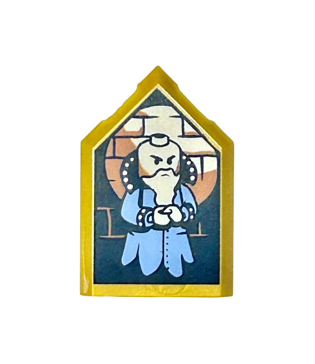  - Tegel, gemodificeerd 2 x 3 vijfhoekig met HP-portret – Salazar Zwadderich patroon - Pearl Gold | N