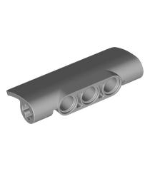  - Uil met gespreide vleugels, zwarte snavel, gele ogen, lichtblauwgrijze borstveren­patroon (HP Hedwig) - Light Bluish Gray | N - Thumbnail