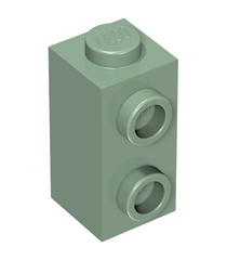 LEGO - Steen, gemodificeerd 1 x 1 x 1 2/3 met noppen aan zijkant - Sand Green | N - Thumbnail