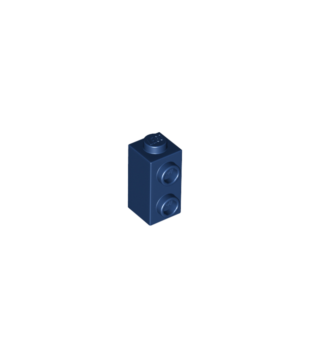 LEGO - Steen, gemodificeerd 1 x 1 x 1 2/3 met noppen aan zijkant - Dark Blue | N