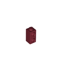 LEGO - Steen, gemodificeerd 1 x 1 x 1 2/3 met noppen aan zijkant - Dark Red | N - Thumbnail