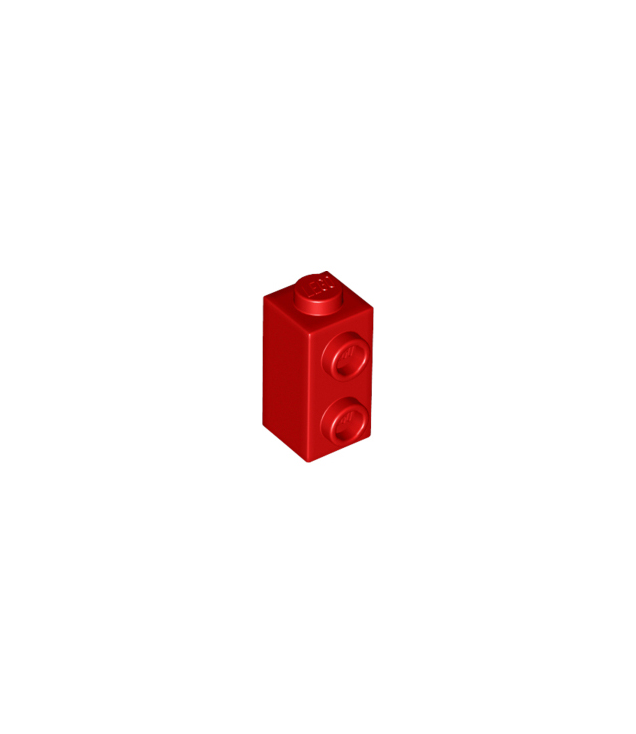 LEGO - Steen, gemodificeerd 1 x 1 x 1 2/3 met noppen aan zijkant - Red | N