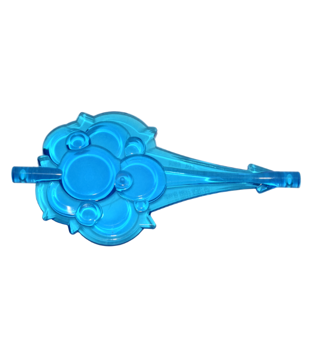  - Golfvorm recht taps toelopend met staafuiteinden (wolk / windvlaag / rook) - Trans-Dark Blue | N