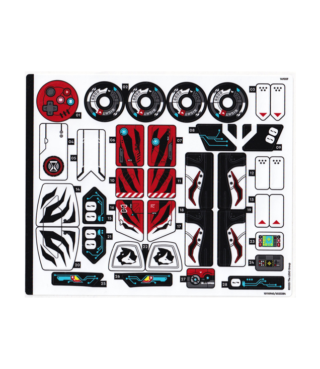  - Stickervel voor set 71497 – (10110960/6523384) - (Not Applicable) | N