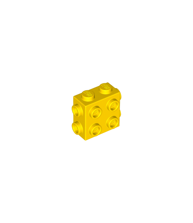 LEGO - Steen, gemodificeerd 1 x 2 x 1 2/3 met noppen aan zijkanten en uiteinden - Yellow | N