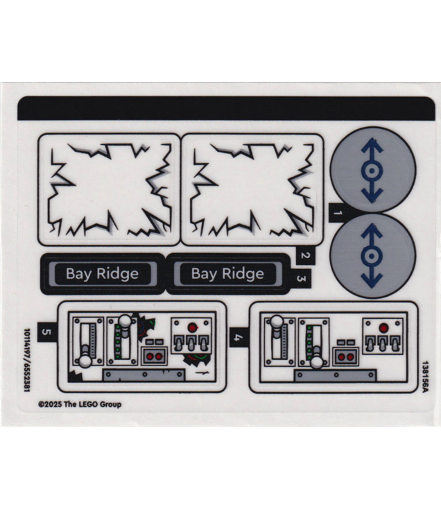  - Stickervel voor set 76321 – (10114197/6552381) - (Not Applicable) | N